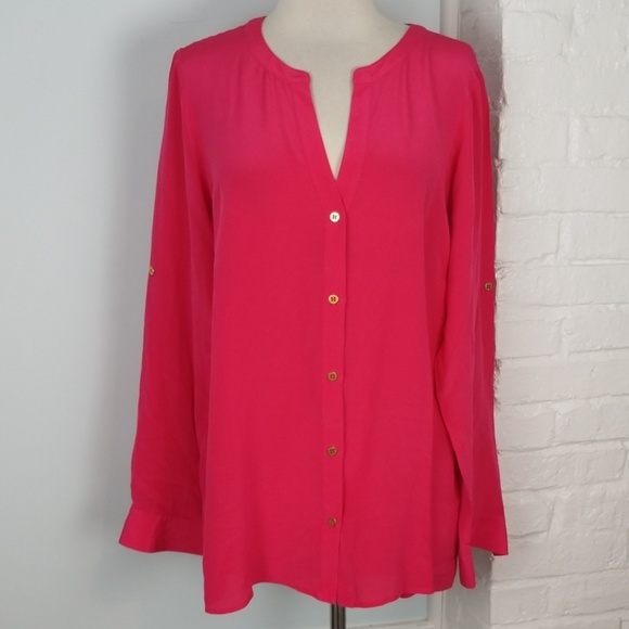 Rosie Pope Tops - Rosie Pope for a pea in the pod silk blouse